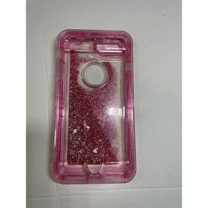 3D glitter sparkle Jelly case (pink) phone case for I Phone 7 Plus